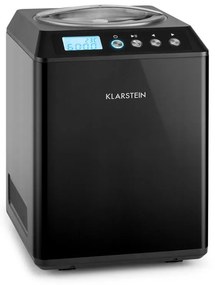 Klarstein Vanilly Sky Family, fagylaltgép, fagylalt- és fagyasztott joghurtkészítő gép, 250 W, 2,5 L, fekete