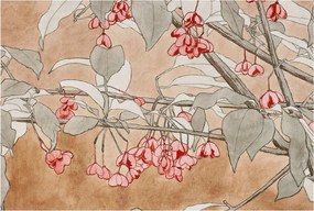 Fotótapéta Flizelin Dekoratív tapéta Virágos harmónia 104x70 Ragasztó