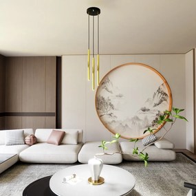 Emibig modern függeszték selter fekete arany emi1332/3prem