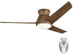 Elstead Kichler KLF-ERIS-60-WN- LED Dimmelhető mennyezeti ventilátor ERIS 10W/230V IP44 + távirányító ED0432