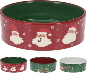 Xmas kerámia kutyatál mikulásos