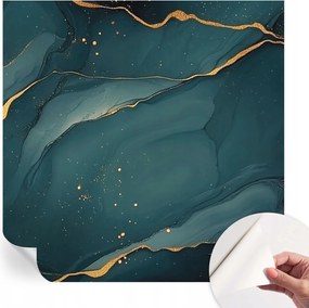 Gyönyörű öntapadós fali tapéta Sötétkék absztrakt 250x250 cm