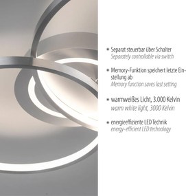 Paul Neuhaus modern mennyezeti lámpa asmina eloxált alumínium pln14540-95
