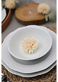 18 részes étkészlet fehér/porcelán