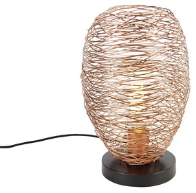 Designer asztali lámpa réz 30 cm - Sarella