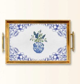 Üveg tálca, 38×24 cm – TPEA9908