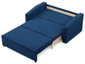 Zeus kanapé, bársony, hab töltet, döntött kartámasz, kék