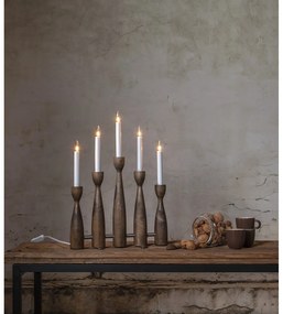 Sötét natúr színű konnektorhoz csatlakoztatható karácsonyi fénydekoráció Midja 2.0 – Star Trading