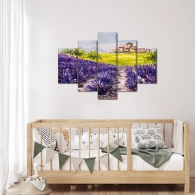 Kép - Provence, franciaország, olajfestmény (150x105 cm)
