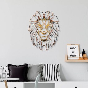 Lion fém fali dekoráció, 40 cm – TR891TNL2418