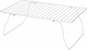 Konyhai rendszerező összecsukható polc fém ezüst 37x13,5cm 1db