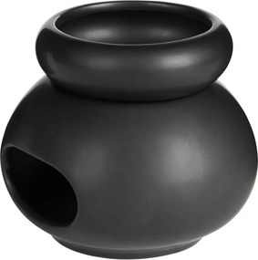 AMBIANCE porcelán aromalámpa, fekete