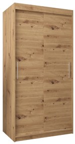 Ruhásszekrény 100 cm Toki (artisan tölgy + artisan tölgy). 1064799