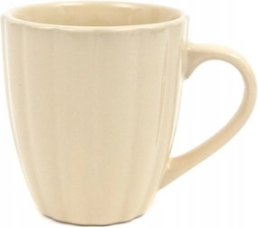 Bézs Bögre Füllel 300ml Virágos Kpl 6db Kerámia Fényes