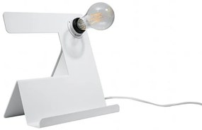 Sollux Lighting Incline asztali lámpa 1x60 W fehér SL.0668