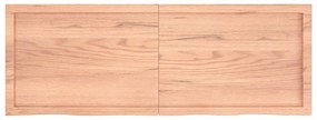 világosbarna kezelt tömör tölgyfa fali polc 140 x 50 x (2-6) cm