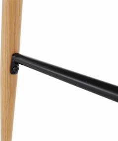 Bárasztal, fehér/tölgy, átmérő 60 cm, IMAM