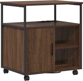 vidaXL Szekrény Töltőállomással Barna Tölgy 61 x 46 x 67 cm Faanyag