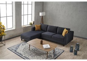 Sarokkanapé Kale Velvet Balos - Antracit