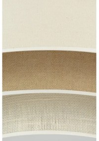 Duolla - LED Mennyezeti lámpa LUNETA LED/26W/230V átm. 60 cm 4000K krémes/barna