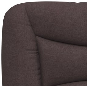 sötétbarna szövet fejtámla párna 120 cm