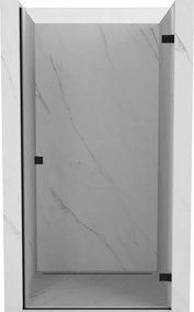 Mexen Lunar-B jobbos nyíló zuhanyajtó 60 cm, átlátszó, fekete - 832-060-000-70-00-P