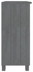 HAMAR sötétszürke tömör fenyőfa tálalószekrény 85 x 35 x 80 cm