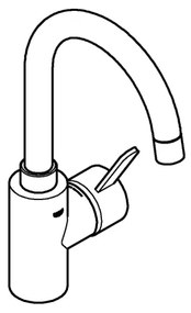 GROHE 23933001 - Mosdócsaptelep EUROSMART COSMOPOLITAN méret L króm