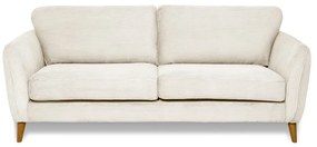 Fehér kordbársony kanapé 206 cm Paris – Scandic