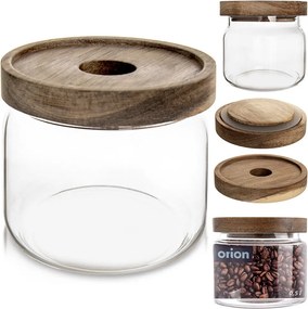 Konyhai üvegtartály légmentesen záródó ömlesztett élelmiszerekhez 0,5L