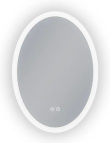 Erga Paola, ovális LED tükör 50x70cm, 1725 lm, 3 fényszín, első és hátsó világítás, ERG-V01-302-5070-00