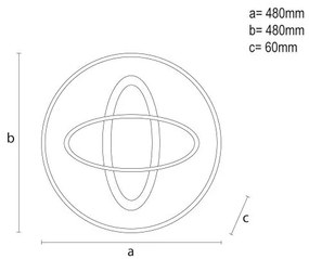 LED Dimmelhető mennyezeti lámpa LED/90W/230V 3000-6500K + távirányítás