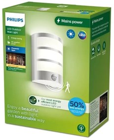 Philips - LED Kültéri fali lámpa érzékelővel PYTHON LED/3,8W/230V IP44