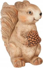 Nagy kerti figura Mókus toboz dekoráció