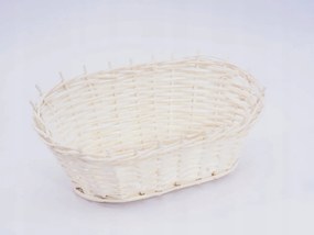 Ajándékkosár fehér Fonott ajándékkosár édesség ajándék közepes