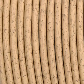 3 részes polyrattan kerti ülőgarnitúra sötétszürke párnákkal