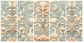 5 részes kép vintage ornamentumok