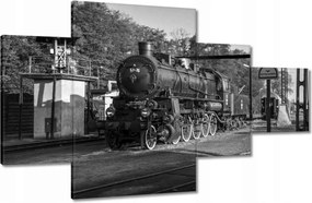 Vászonkép 130x80 Gőzmozdony Wolsztynból