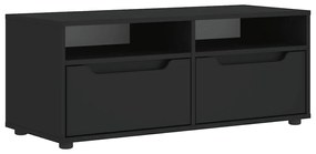VISNES fekete szerelt fa TV-szekrény 100x40x38 cm