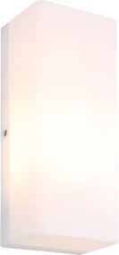 Globo 32067 Kültéri fali lámpa, matt fehér műanyag, IP44, SzxM: 250x100 mm, Mélység: 80 mm, 1x E27 LED 15W 230V izzó nélkül