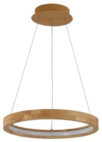 Brilagi - UMEA WOOD LED függeszték kábelen, LED/30W/230V, átm. 40 cm, kaucsukfa