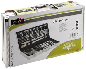 Alu 30 db-os grillező eszköz készlet táskával - Cattara