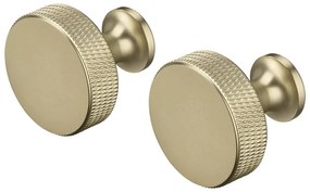 Sárgaréz színű fali fém akasztó szett 2 db-os Rof – Blomus