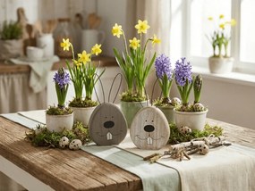 Fa nyúl RABINA fém fülekkel, 18,5 cm - több változat