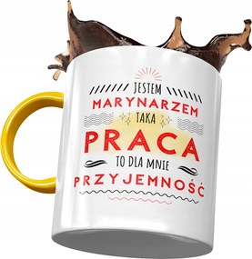 Sárga Bögre A Tengerésznek Ez Nekem Öröm Nyomtatott Fotóval