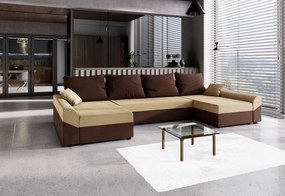 VIVIANA ágyázható U alakú ülőgarnitúra 317x85x144,mikrofázis 15/31