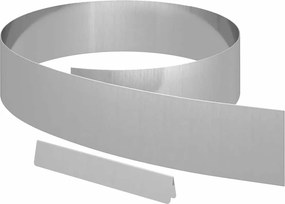 vidaXL Fűszegélyezés Ezüst 450 x 0.05 x 15 cm Horganyzott acél