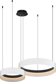 MILAGRO ML1187 ORBITA Modern Led Függesztett Lámpa Fehér, Fekete LED IP20