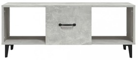 betonszürke szerelt fa dohányzóasztal 102 x 50 x 40 cm