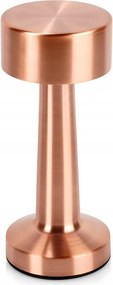 Vezeték nélküli asztali lámpa éjszakai fém érintő réz újratölthető
